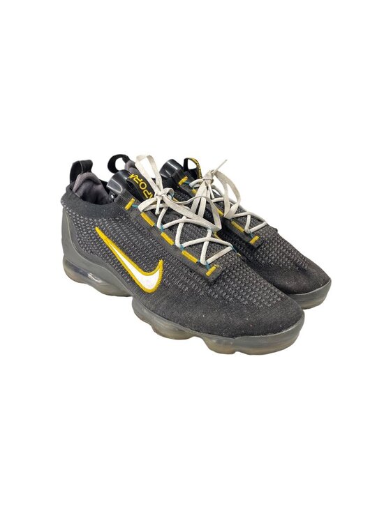 Nike Air VaporMax 2021 Flyknit Mens Shoes Size 11 Black/Yellow Lightweight